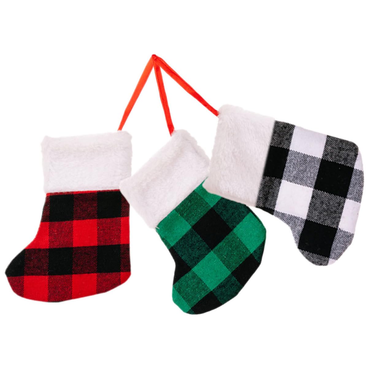 Amosfun 5 Sätze Cartoon-strumpfbeutel Weihnachts Party Weihnachtsbaumdeko Kaminsims Weihnachtsstrümpfe Weihnachtsbaum Strümpfe Weihnachtstüten Mit Süßigkeiten Christbaumschmuck 6 Stück * 5