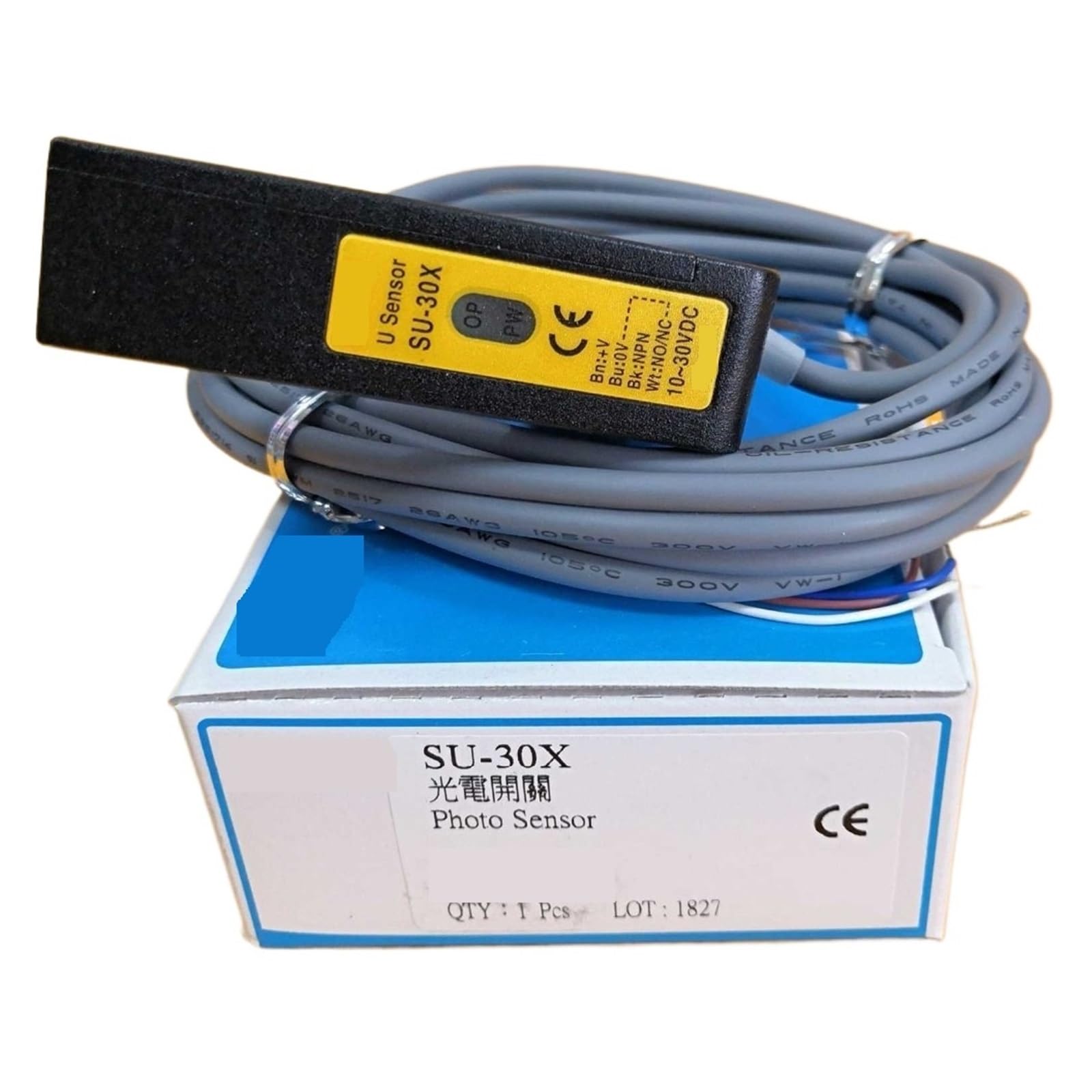 Y63Z1Y0 1PC SU-30X NPN or SU-30XP PNP U-type Photoelectric Switch Sensors(SU-30X NPN NO NC)
