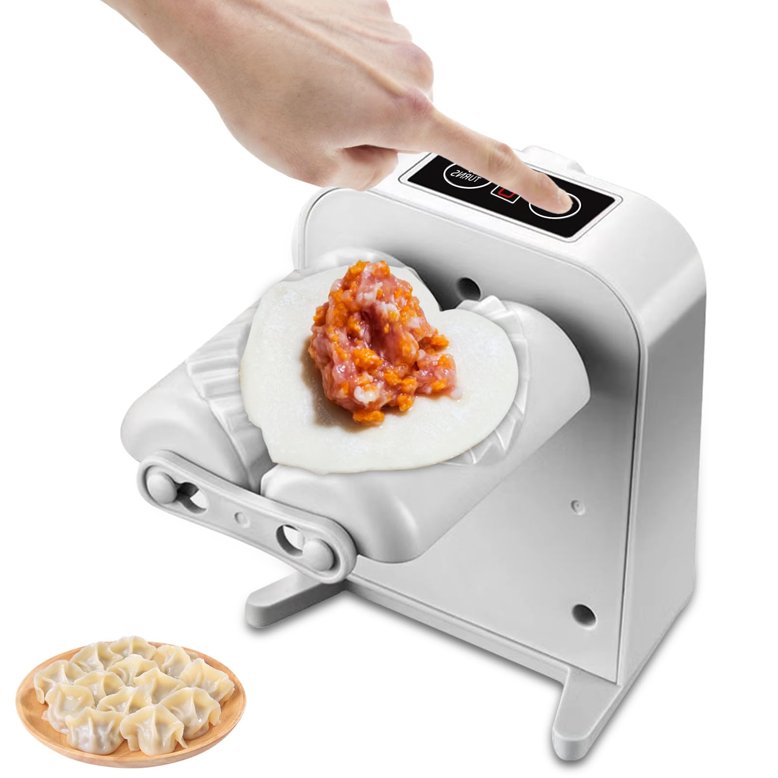 BAIFULAI Machine à raviolis électrique rechargeable par USB - Machine à boulettes automatique - Machine à raviolis - Moules à raviolis - Pour la maison, le restaurant - Rapide et pratique