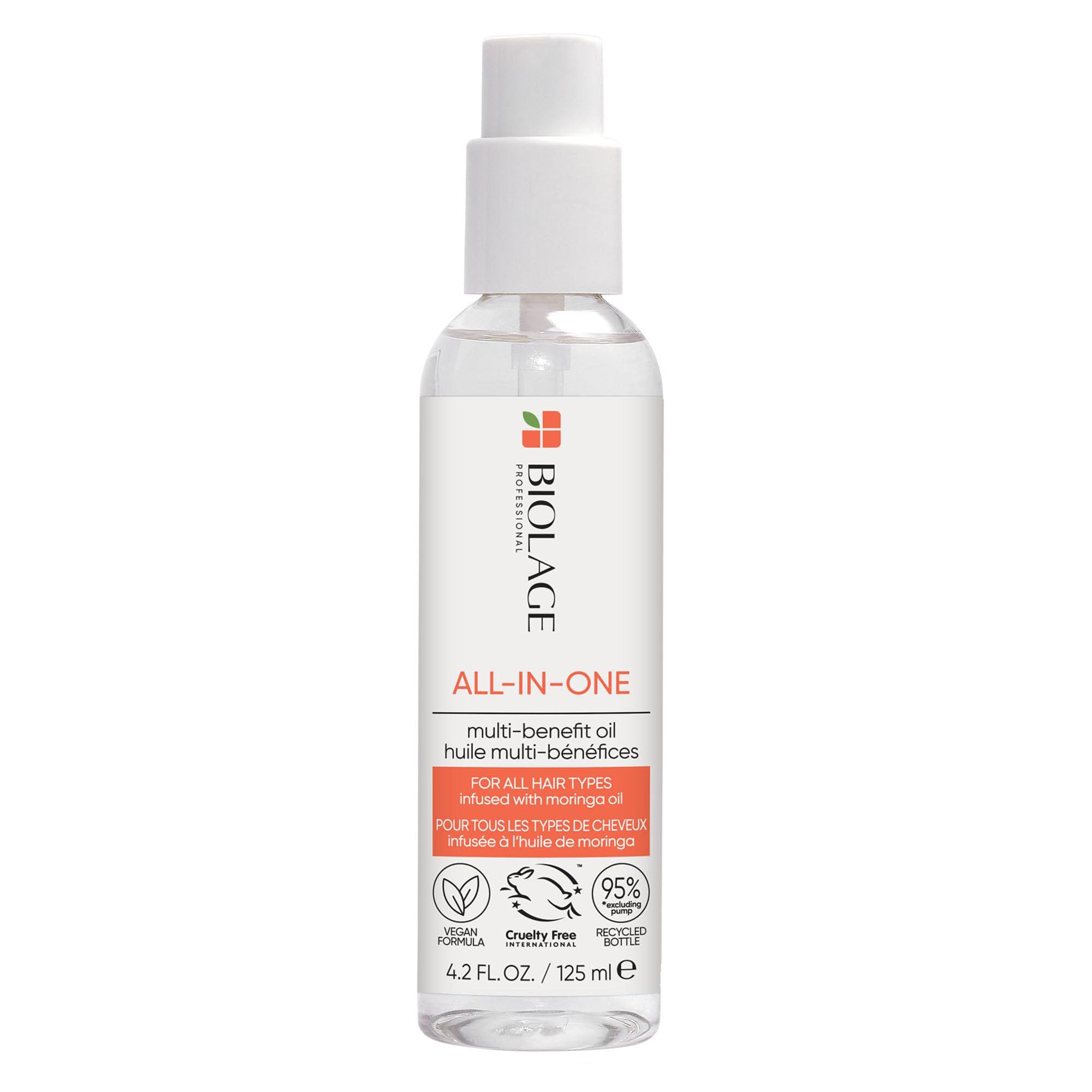 BiolageProfessional All In One Hair Oil, Multi-Use Hair Oil For All Hair Types, 125ml