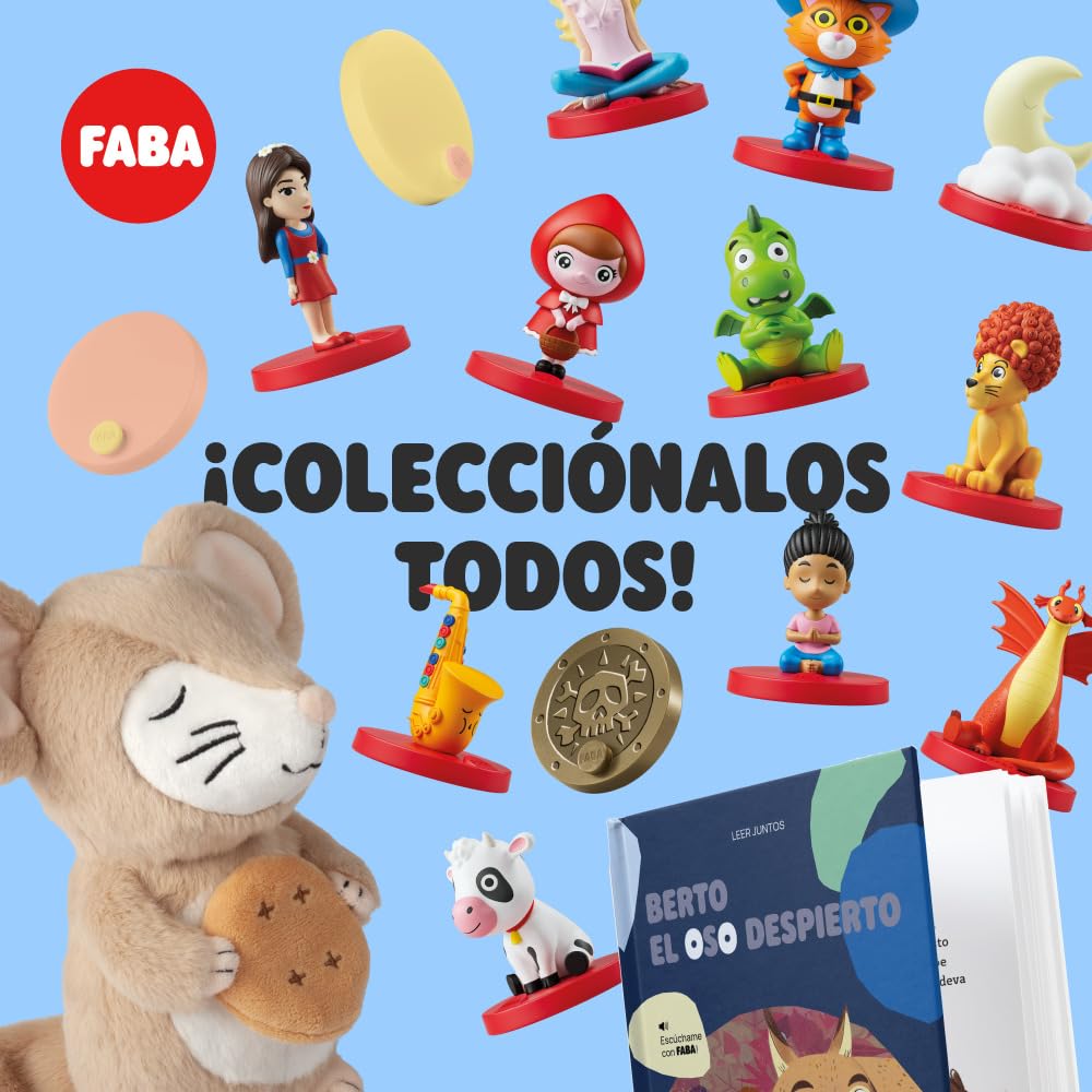 FABA Personaje Sonoro – Música clásica de Piano – Musica, Canciones y Sonidos, para niños y niñas 0-1 años, Reproducción con el Cuentacuentos y FABA+, Juguete Educativo, versión en español