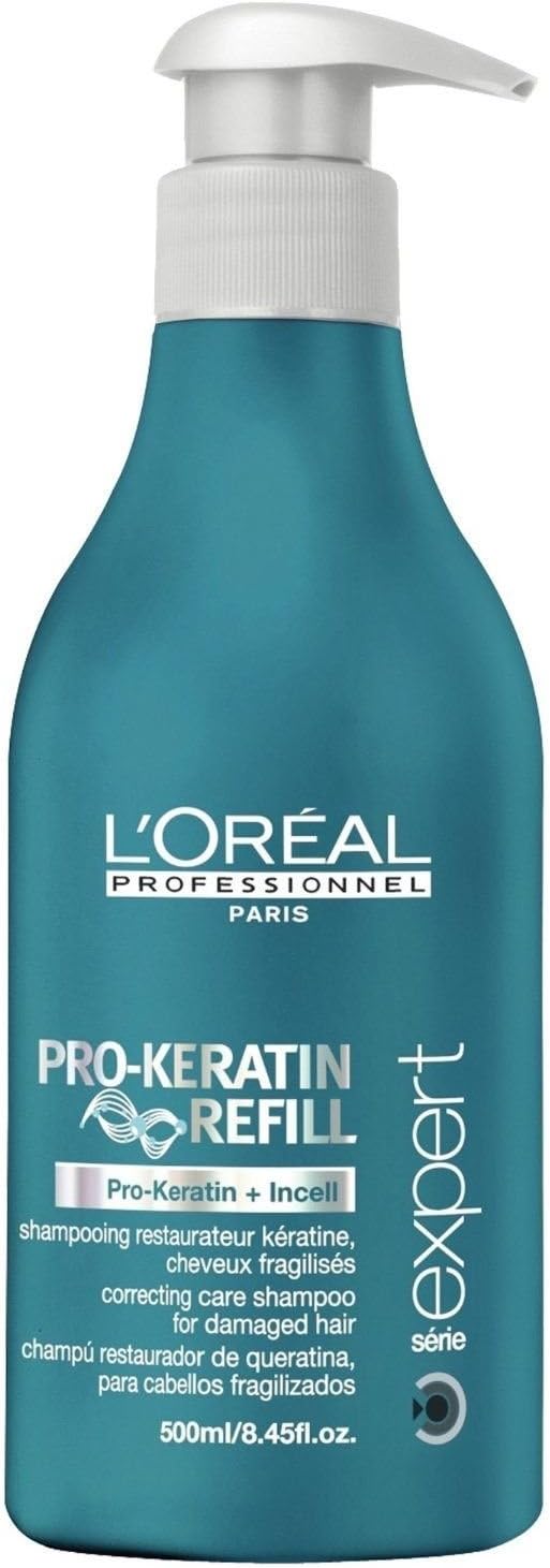 All Hair Types Loreal Pro-Keratin Refill Shampoo for Damaged & Weakened Hair 16.9 Oz
