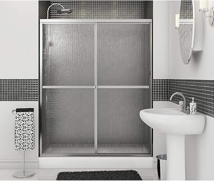 MAAX 105412-970-084-000 Polar Sliding Framed Shower Door, 3-in L x 54-in W x 68-in H, Chrome