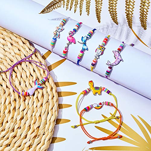 Hicarer 20 Pieces Kids Girls Bracelets Adjustable Cute Bracelets Unicorn Animal Friendship Bracelet Jewelry Teen Girls Bracelets For Kids 6-12 Year Olds Party Favor Adjustable Bracelet #TOP4