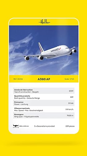 Miniatura 6 de HELLER A-380Air France avión modelo kit de construcción