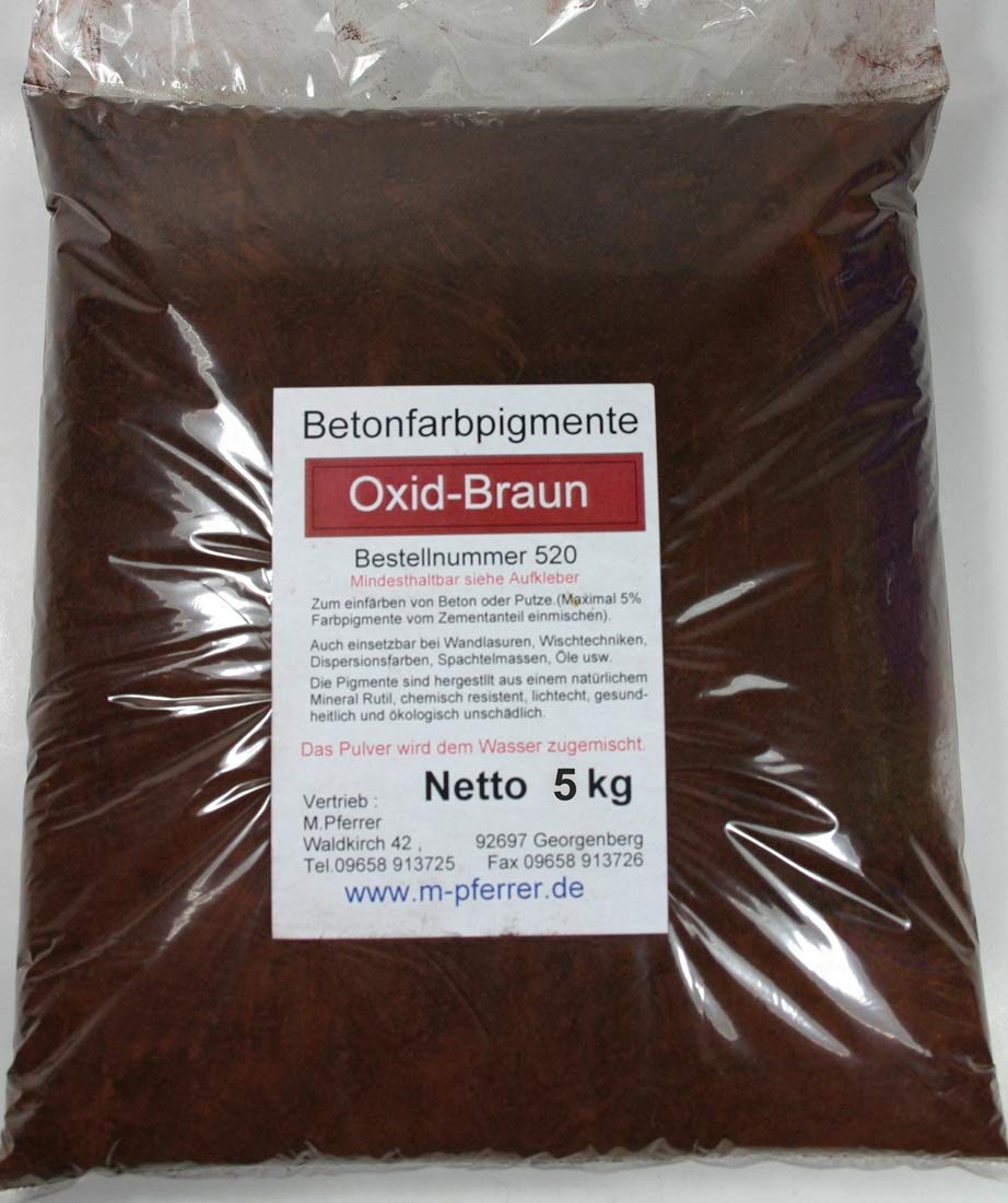 Pigmentpulver Braun, Oxidfarbe Betonfarbe (5 kg) – Ansicht 2