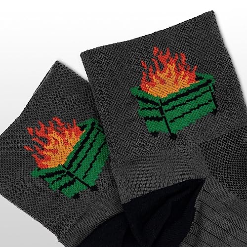 SockGuy 2020 Classic Socks - 3 inch, Gray/Black, Large/X-Large3