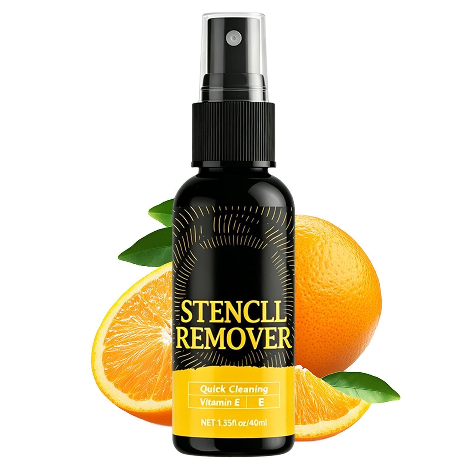 Tattort Reiniger 40 Ml Mit Sprühkopf - tattooStencil Remover, Zur Sanften Entfernung Falsch Angebrachter Stencils Auf Der Haut, Stencil Schablonen Eraser