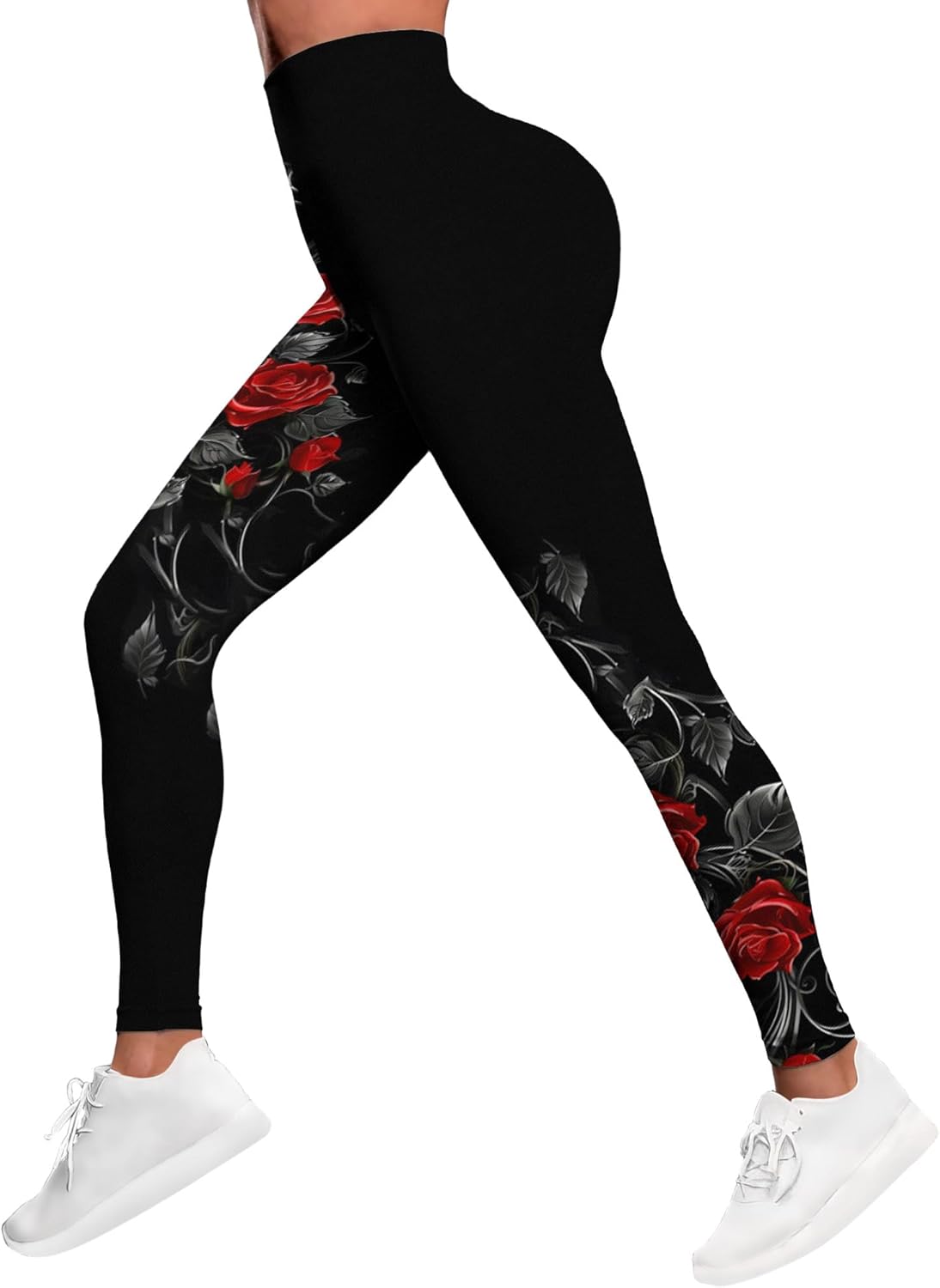 PAGYMO Printed Leggings for Women Patterned Crazy Cute Graphic Design High Waisted Workout Athletic Gym Running Yoga Pants - Image 4