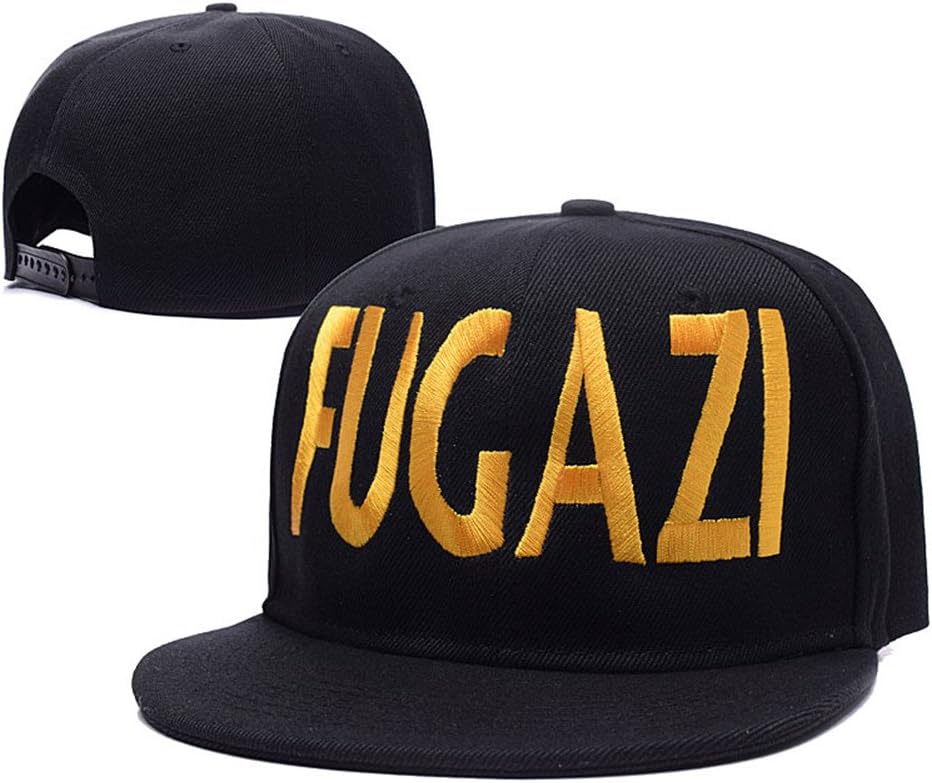 Fugazi Punk Band Logo Adjustable Snapback Caps Embroidery Hats Black