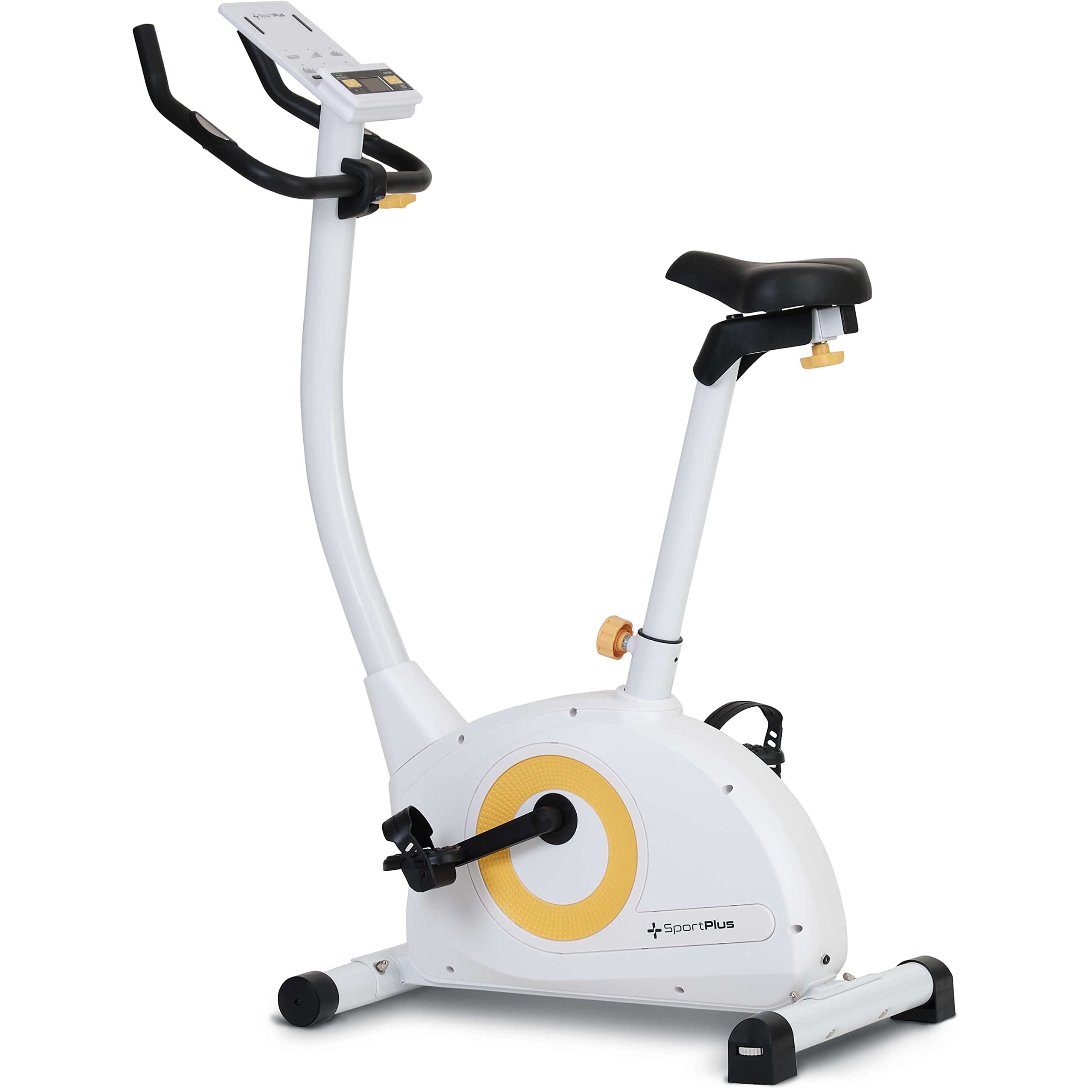 SportPlus COMPACT Vélo d'appartement 24 niveaux résistance pulsomètre intégré compatibilité applis cardio-training