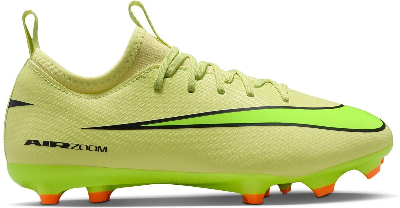 Nike Jr Zoom Vapor 16 Academy Fg/MG, Scarpe da Calcio, Limelight Volt Hyper Crimson, 37.5 EU
