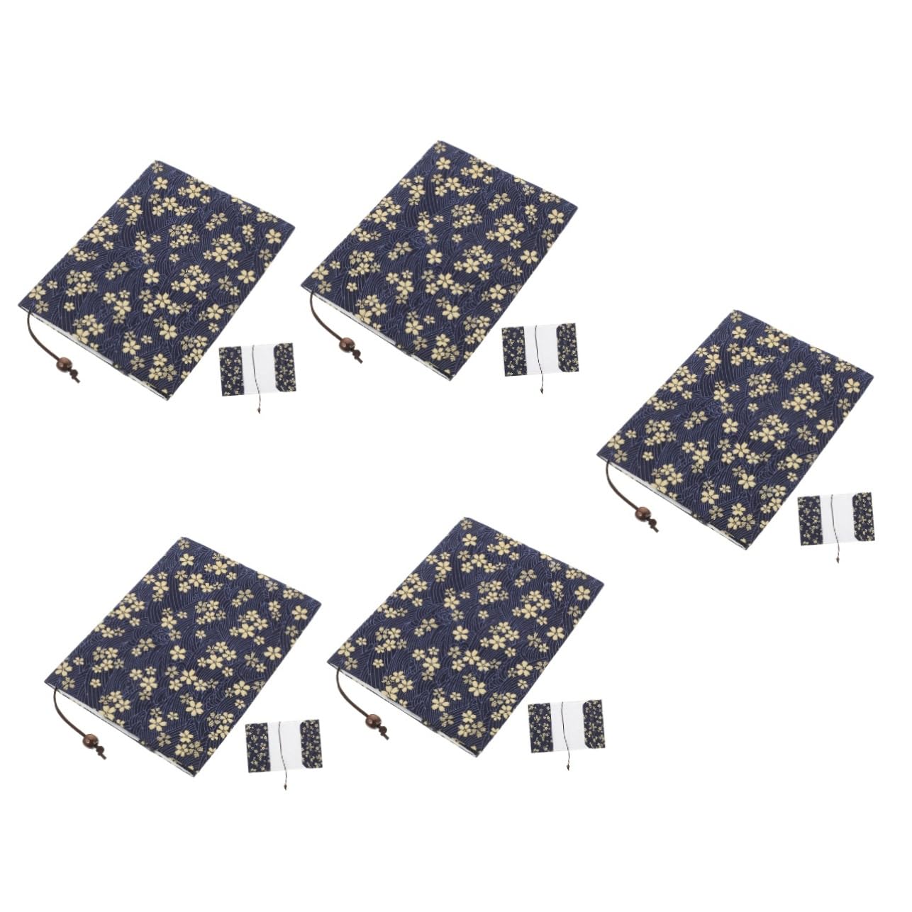 STOBOK 5pezzi Copertura Per Libri Premium Protettore Creativo Per Libri Scolastici e Diari Design Elegante e Fiori Di Ciliegio Perfetta Per Uso Quotidiano e Scuola