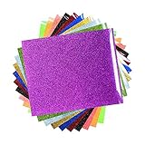 TECKWRAP Glitter Heat Transfer Iron on HTV Vinyl for T-shirts,DIY Embellishments 12