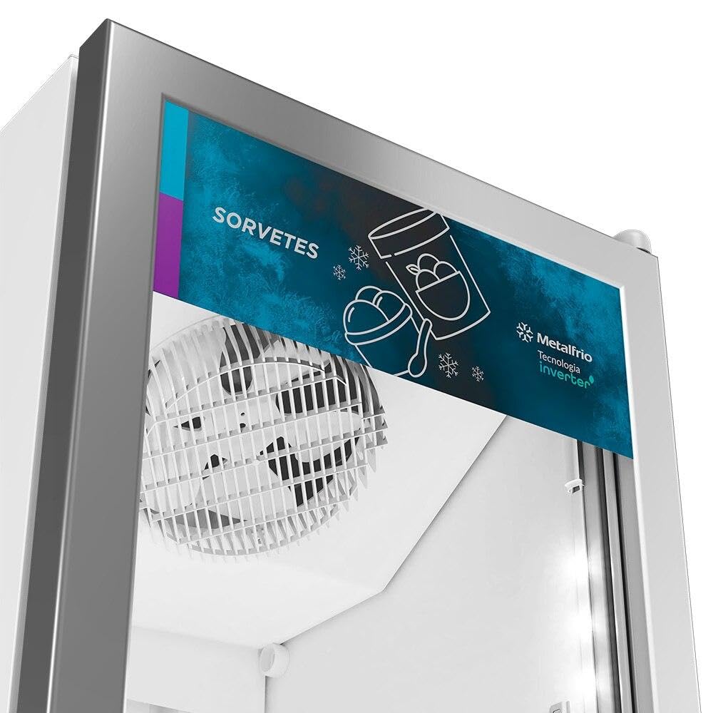 Freezer e Expositor Vertical Metalfrio 337 Litros Inverter -18c a