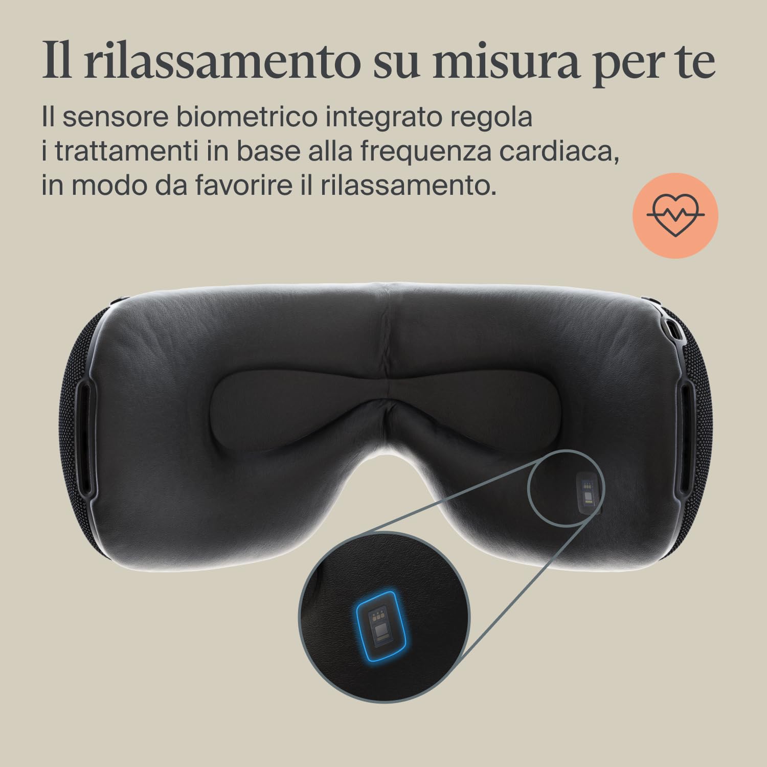 Therabody SmartGoggles 2.0 – Maschera oculare riscaldante, maschera oscurante per il sonno & massaggio delle tempie per relax personalizzato e sollievo dal mal di testa.