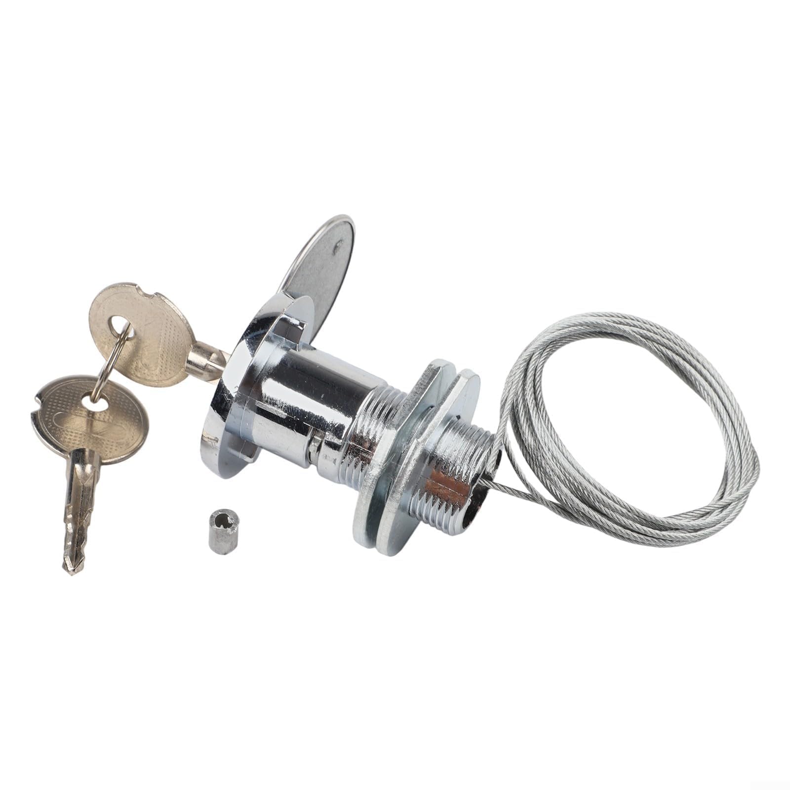 Kit di blocco per porta del garage con chiave, meccanismo a sgancio rapido per sostituzione manuale, compatibilità, struttura in filo di acciaio