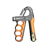 Grip Strength Trainer, Hand Grip Strengthener with Adjustable Resistance 11-220Lbs(5-100KG), Automatic Counter, Ergonomic Design, Forearm Strengthener for Musicians Athletes and Injury Recovery
