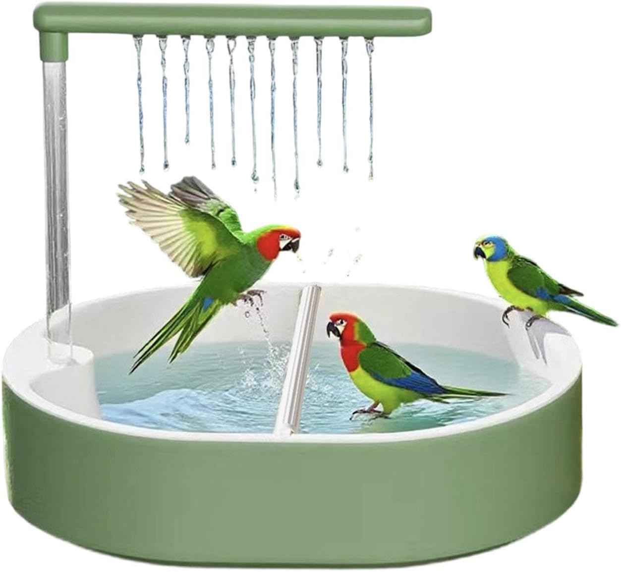 Automatic Bird Bath for Cage | USB Powered Automatic Fountain - Shower Bath for Birds,for Cage Cosnure Lovebird African Grey