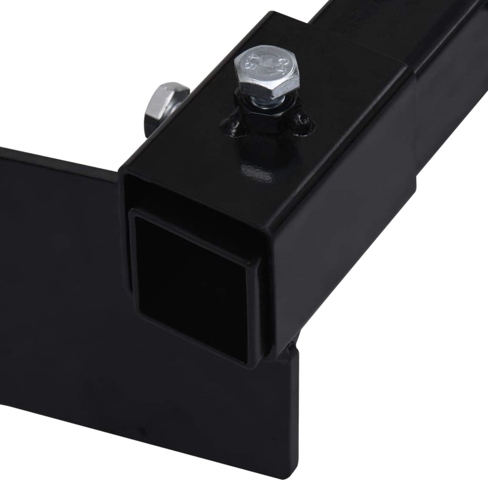 LAPOOH Schneepflugadapter für Rasentraktor Schwarz, Adapter für Schneeschild für Rasentraktor, Schneepflugadapter für Rasenmäher Mäher Schneeschild