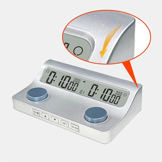 Digital Chess Clock Countdown Function Board Game Timer Professional Chess Timer Board Game Clock Easy Installation