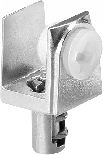 Miniatura 5 de uxcell Soportes de estante de vidrio, clip de abrazadera de aleación de zinc para 0.197-0.315 in de grosor, total 20pcs