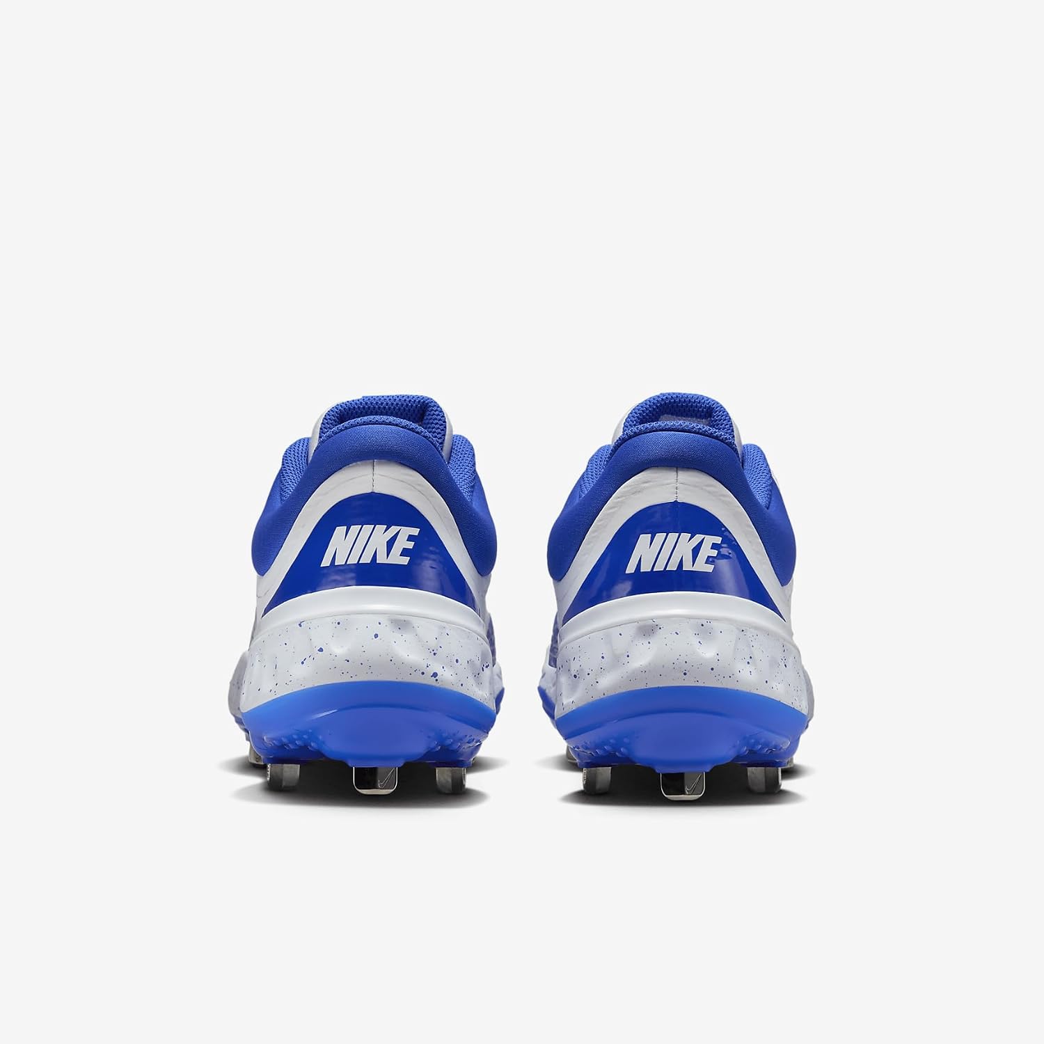 Nike Alpha Huarache Elite 4 Low Baseball Cleats (FD2745-108, White/Hyper Royal) Size 7.5