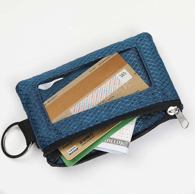 RFID Blocking Small Wallet with ID Window – Waterproof Neck Wallet with Lanyard for Men Women2