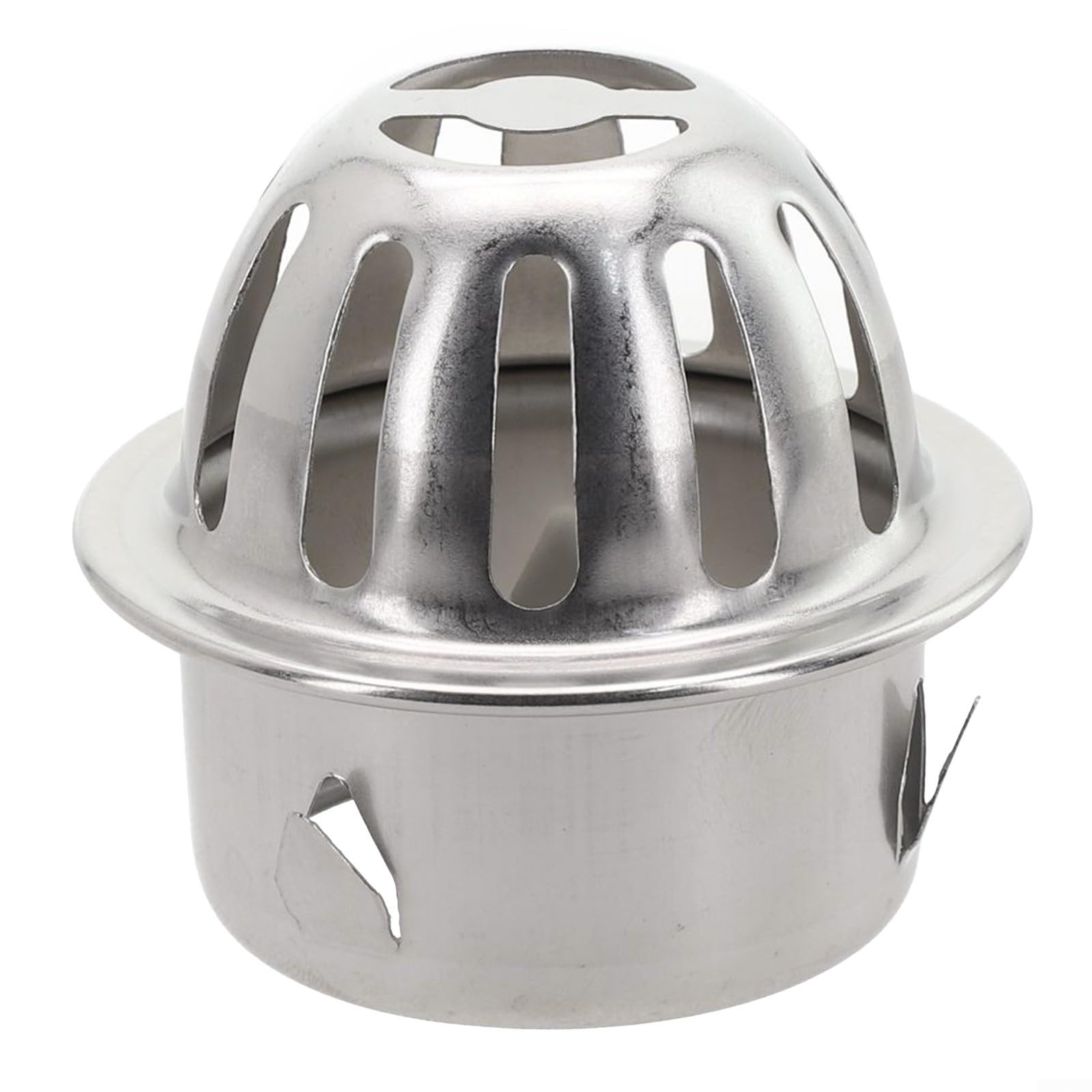 HOHOVYVY Gutter Roof Drain Strainer, Drain Grille Outdoor, Stainless Steel Anti-Clog Roof Floor Drain Gutter Sewer Drain Filter (50 mm)