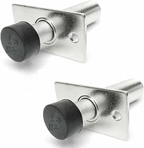 1 Pair Heavy Duty Spring Loaded Chrome Door Popper 45 lbs Shaved Doors ...