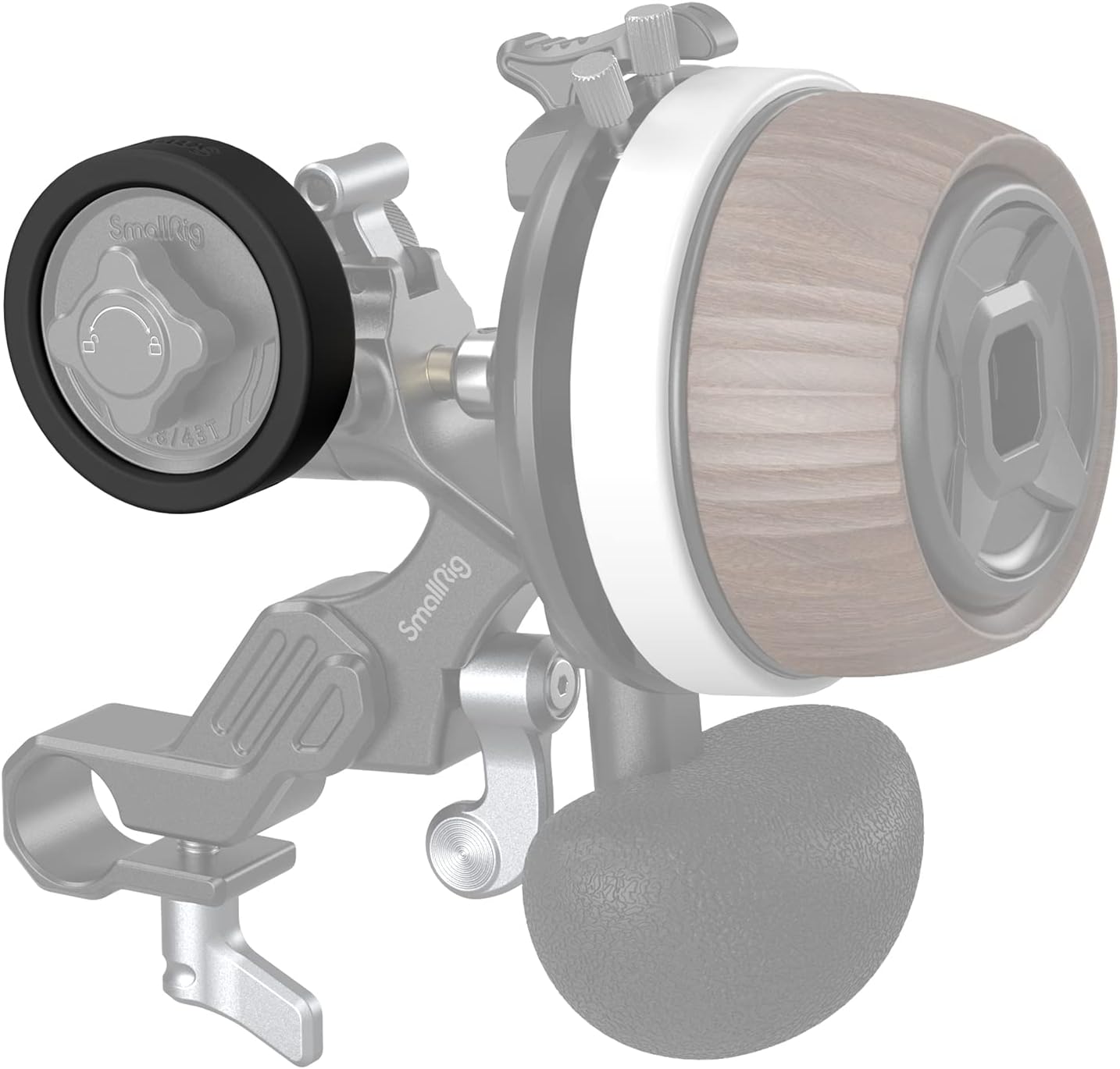 SMALLRIGSilicone Gear for Follow Focus, Focus Ring for M0.8-43T Gear, Driven by Friction Independently, Supporting SLR/Mirrorless Lens - 3852