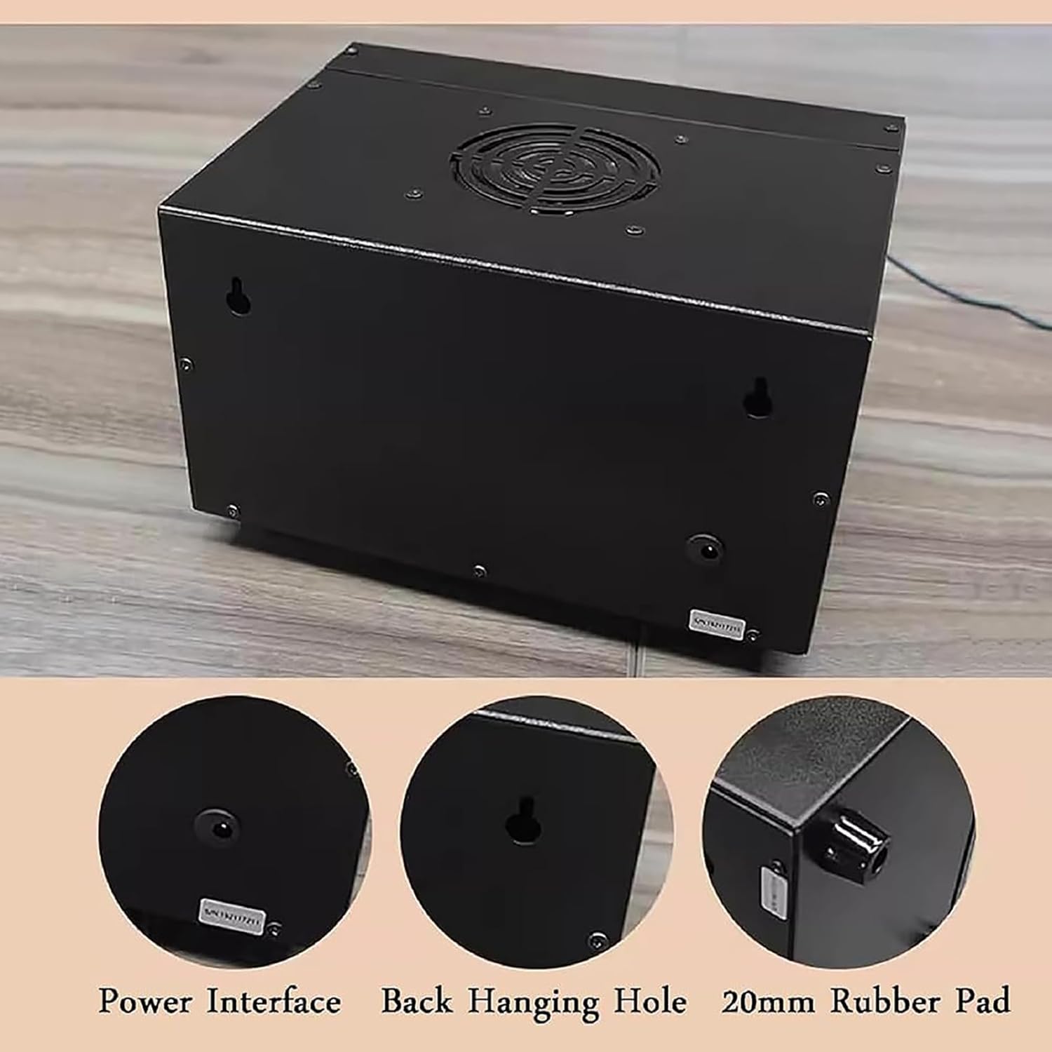 Boxing Interval Timer, Boxing and Muay Thai Timer with Blue LED Screen, Beep Timer Reminder, Full Button Knob Operation, Round Time Optional Gears, for Muay Thai/MMA/Kickboxing