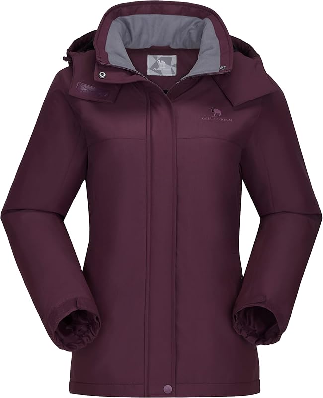 CAMEL CROWN campera de esquí para mujer, abrigo de nieve de invierno, campera impermeable de lana cálida para montaña, chaquetas de snowboard para mujer