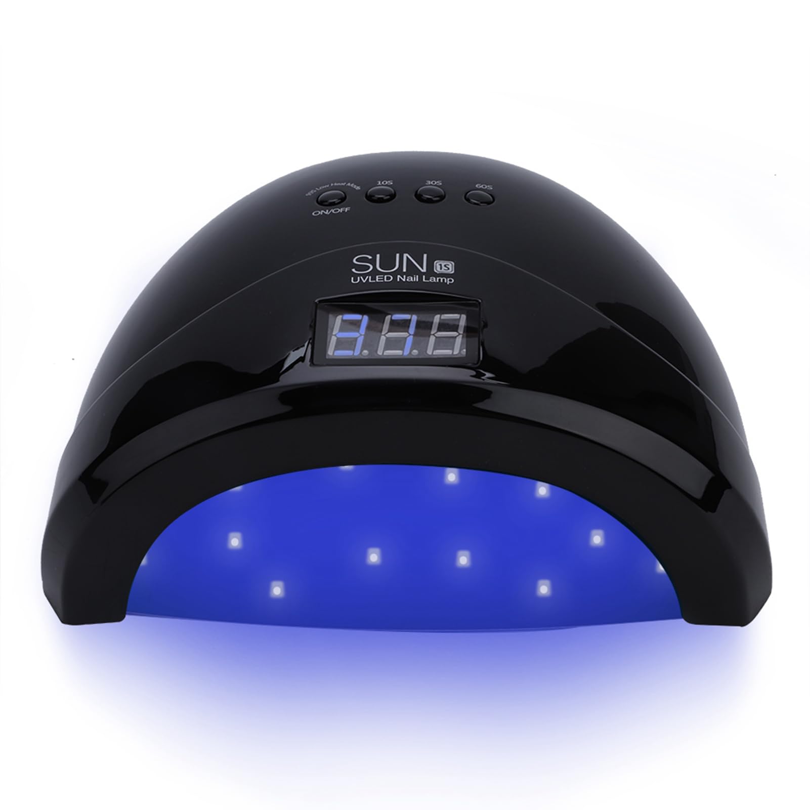 Milltrip 48W LED Nail Lamp - U V LED Nail Dryer with Dual Light Source, 10s Quick Curing Gel Polish Lamp, Manicure Machine with Painless Mode & Timer (US Plug, Black)