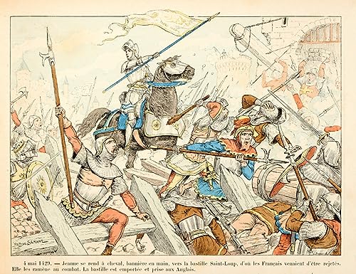 Impression Jeanne d'Arc Paul De Semant sur toile premium 60x90cm art mural