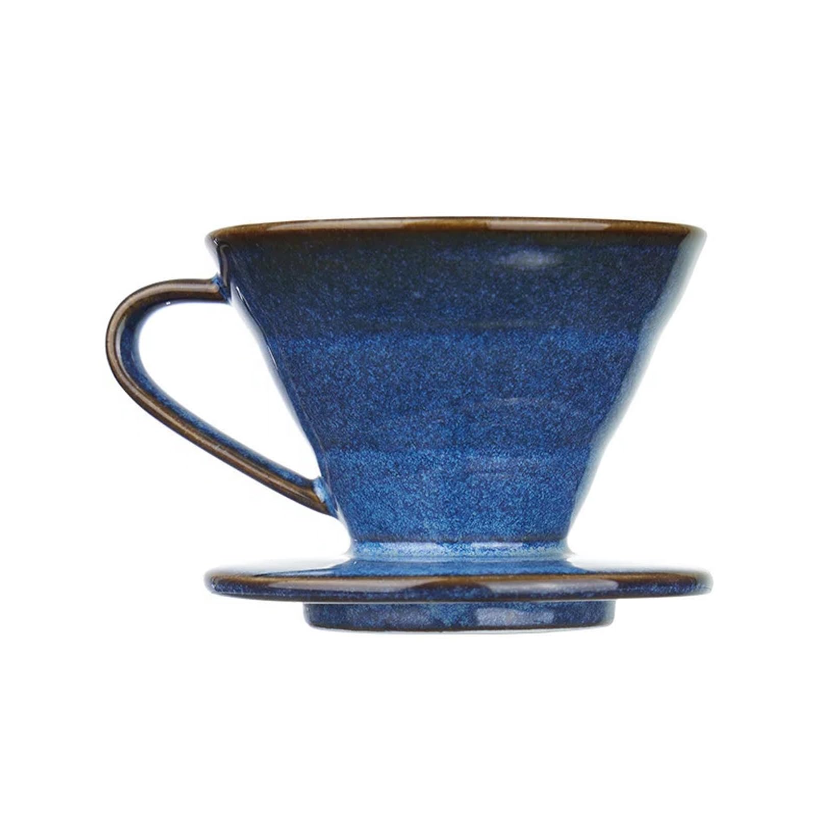 Filtre café en céramique bleue pour contrôle précis du brassage et des arômes