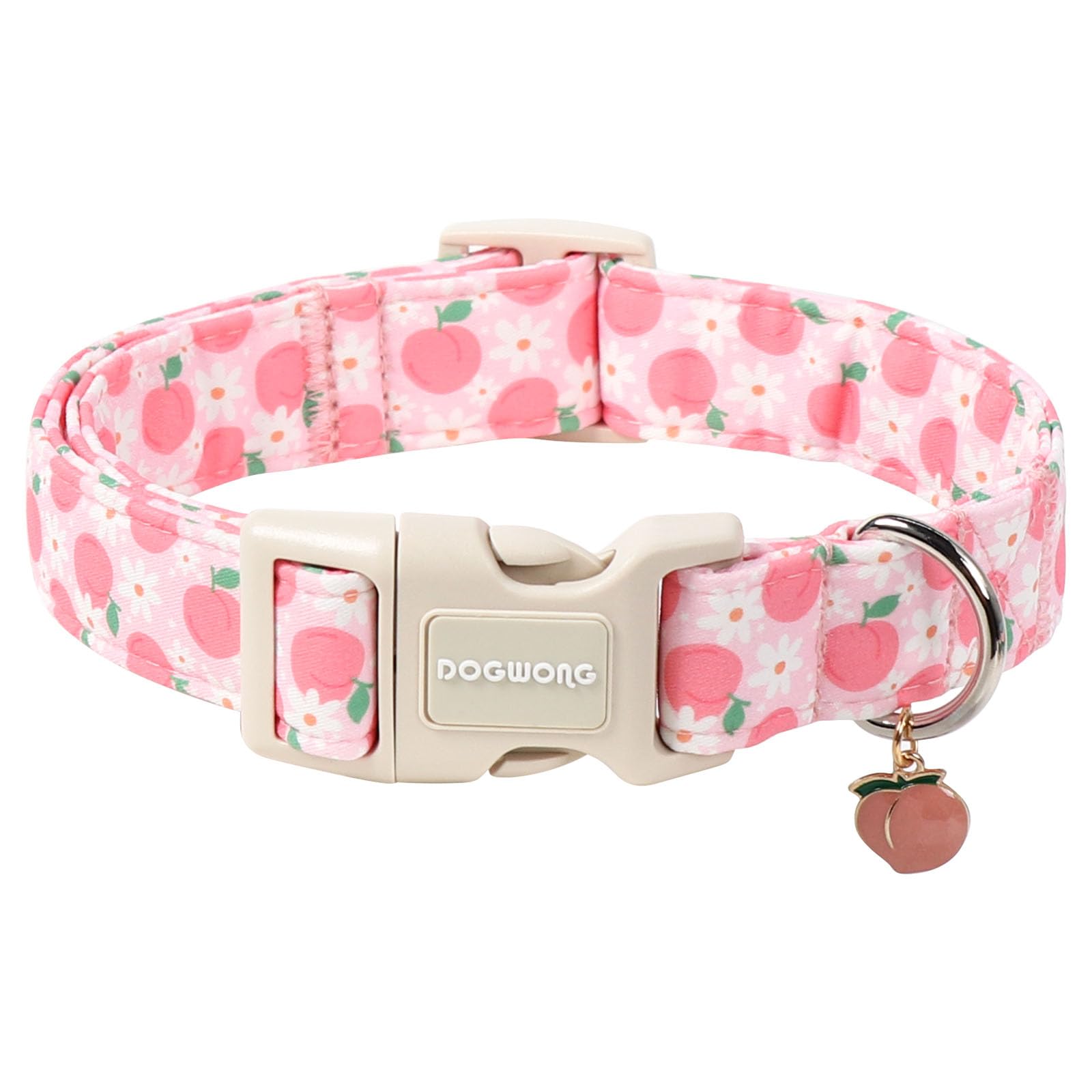 DOGWONG Ducky Pattern Cute Collar, Spring Summer Female Male Collars Pets Gift Adjustable Heavy-Duty Duck Pet Collars for Small Dogs, Neck 11-16 inches — view 19