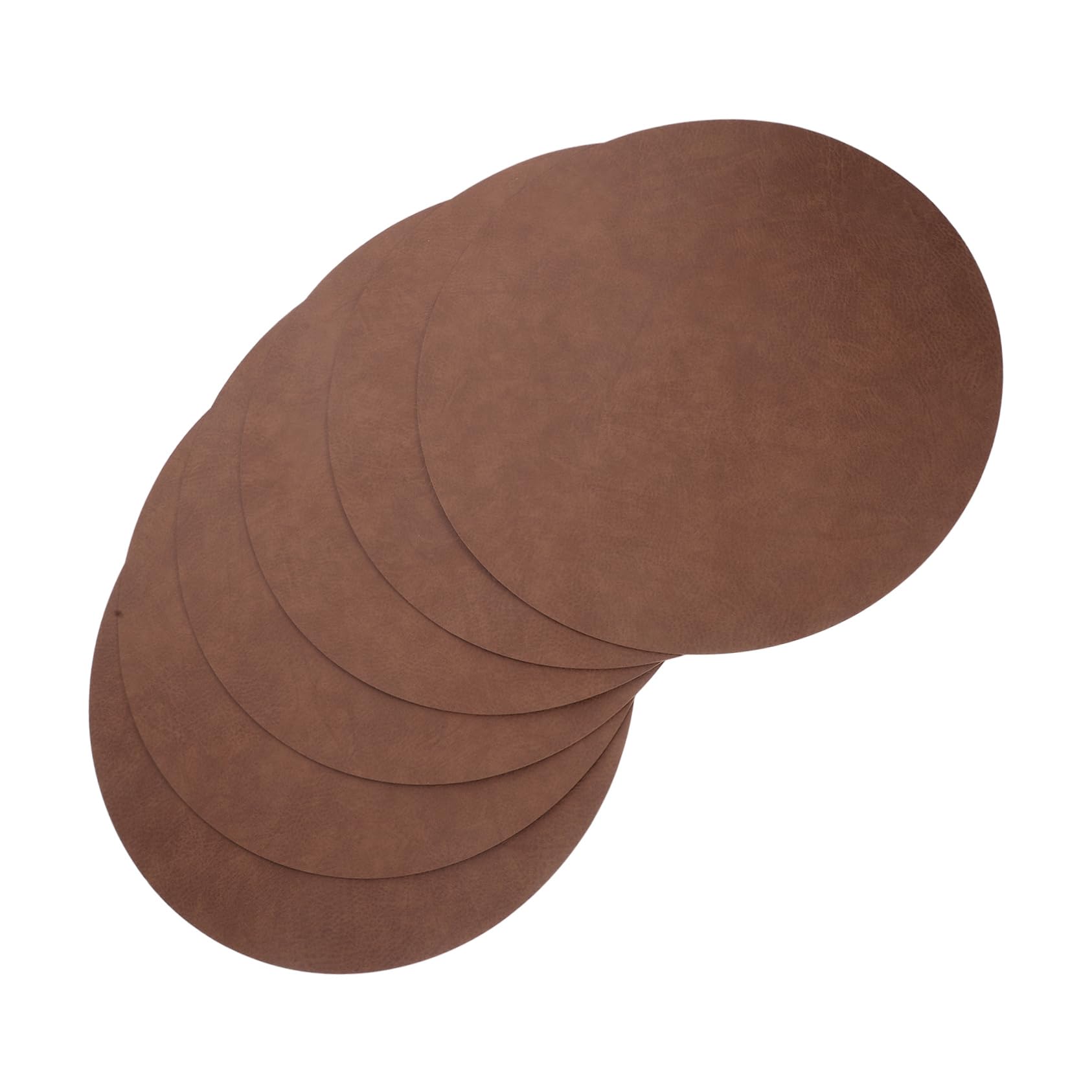 Set de table rond marron foncé lavable pour protéger durablement votre table des taches
