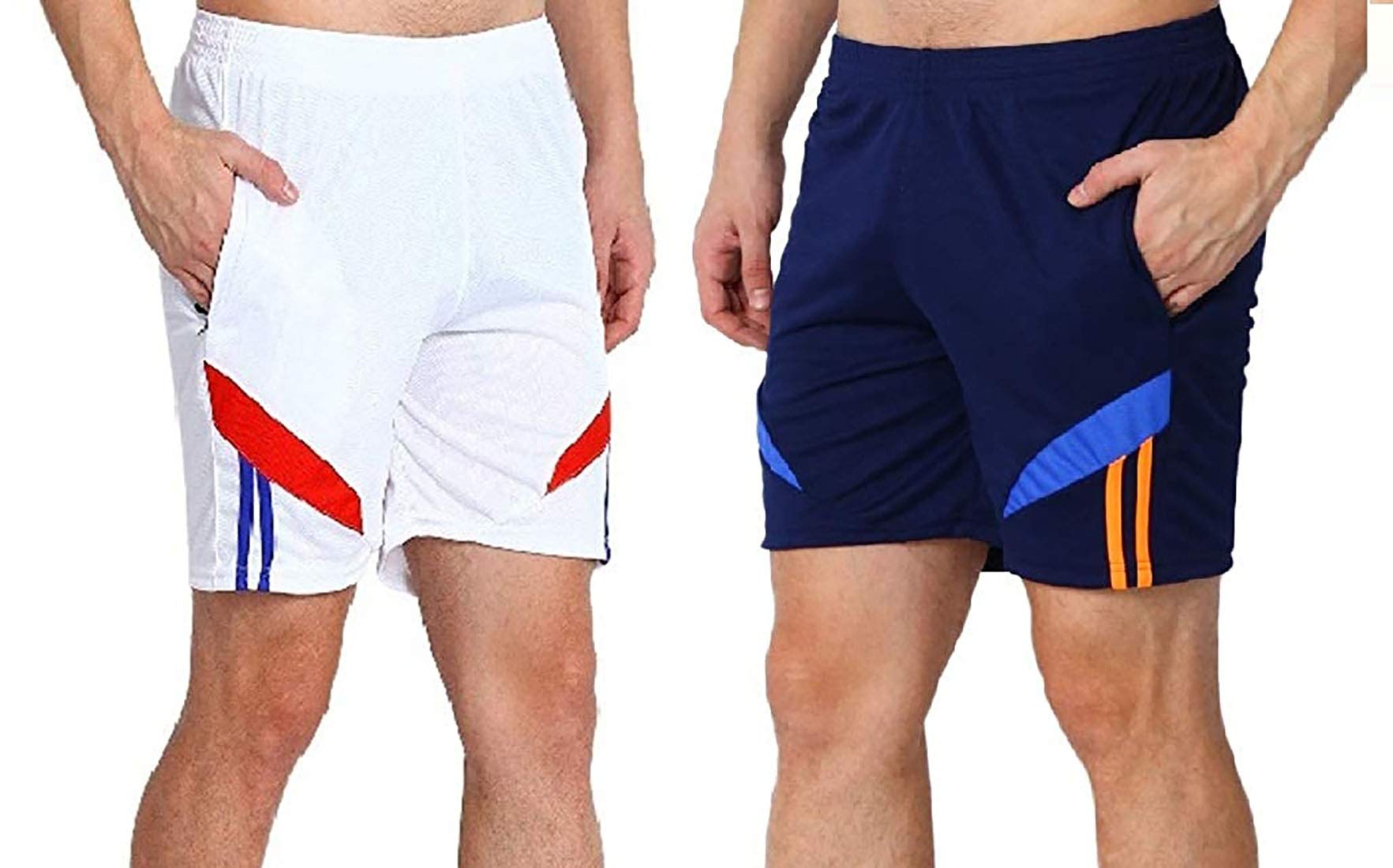 dia a dia Dia Dia Men’s Athletic Shorts, 2-Pack, Quick Dry Lightweight Sports Shorts with Zipper Pockets, Drawstring Waist, Breathable Honeycomb Fabric, Ideal for Gym, Workout, Running-picture-23