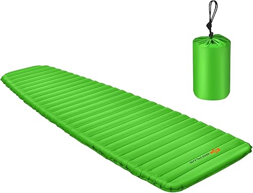 Miniatura 10 de Goplus Colchoneta inflable para acampar, almohadilla de campamento de 3 pulgadas de grosor, impermeable y cómoda, colchón de aire ultraligero para