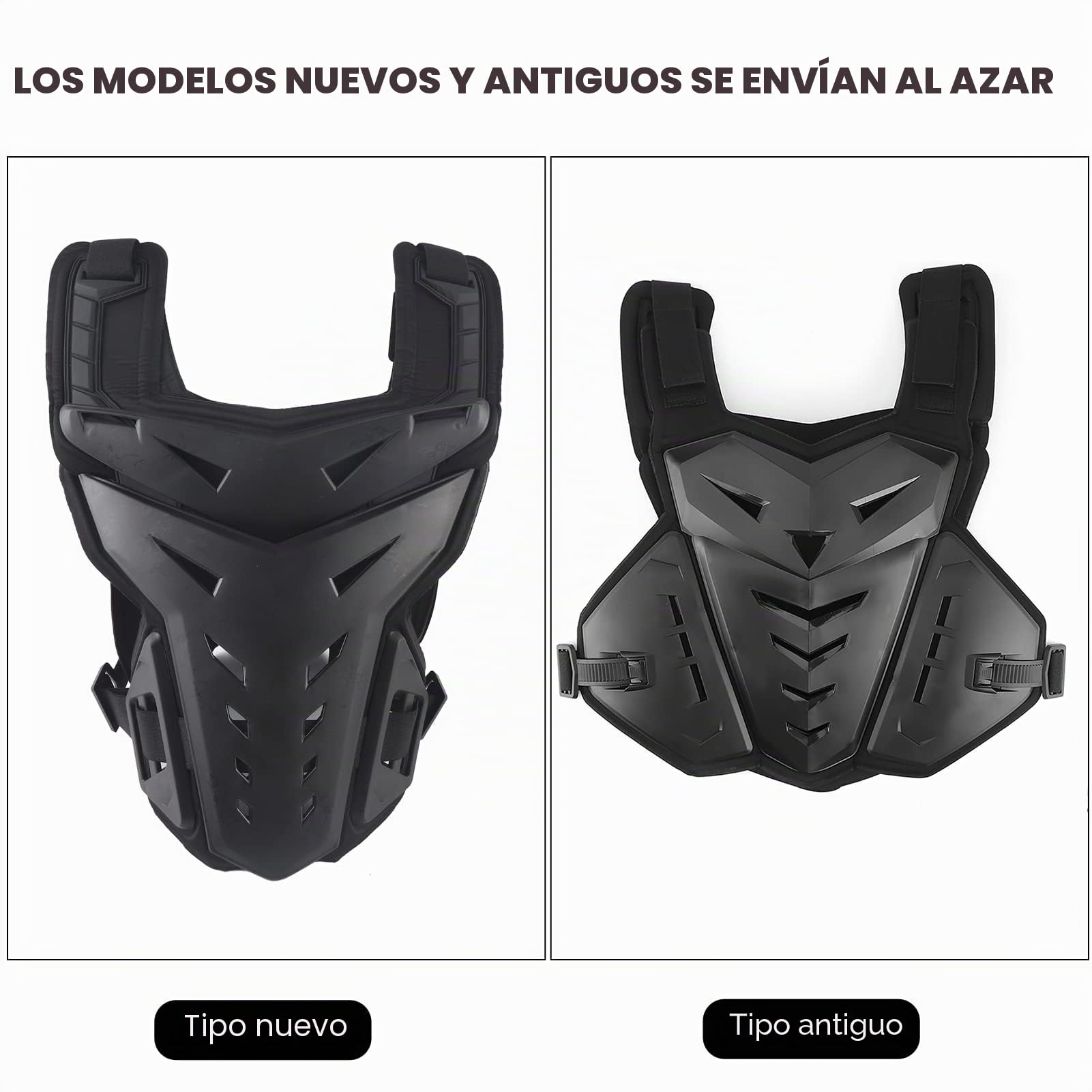 Protector de Pecho Chaleco de Motocicleta a Prueba de Golpes Transpirable Pecho Espalda Protección para Montar Deportes Al Aire Libre (1)