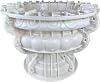 Extra Large Round Planter Molds, ABS Concrete Planter Molds for Garden Decor, Heavy-Duty Reusable Flower Pot Mould 60CM