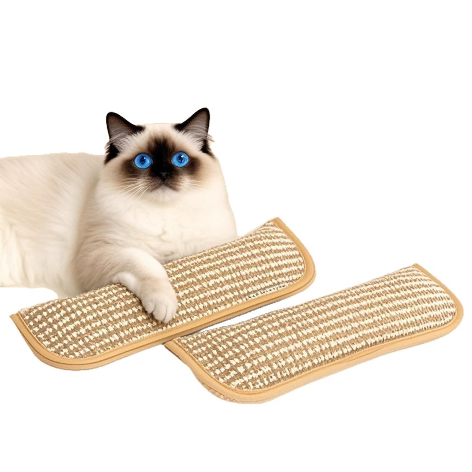 Aosrioylt Clawvia Cat Toy, Interactive Catnip Chew Toy, Durable Soft Kicker Sisal Pillow with Organic Catnip Fun Chew Toys for Kittens and Adult Cats, Indoor Scratching, Chewing & Teething(2pcs)
