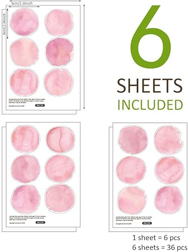 Miniatura 2 de Pegatinas de pared de estilo nórdico para habitación infantil, habitación infantil, jardín de infancia, diseño de fondo A5 (5.8 x 8.2 pulgadas) x 6