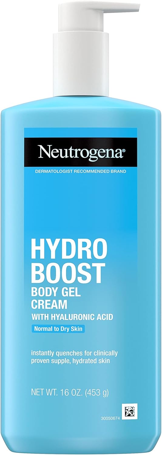 Neutrogena Hydro Boost Body Moisturizing Gel Cream with Hyaluronic Acid, NonGreasy & Fast