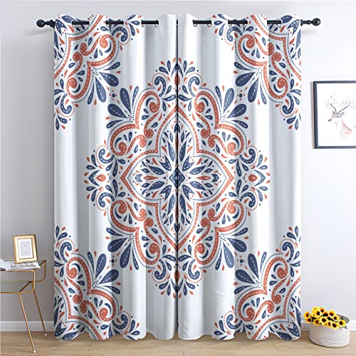 Cortinas opacas estampadas para crear un ambiente íntimo y acogedor en tu dormitorio 4