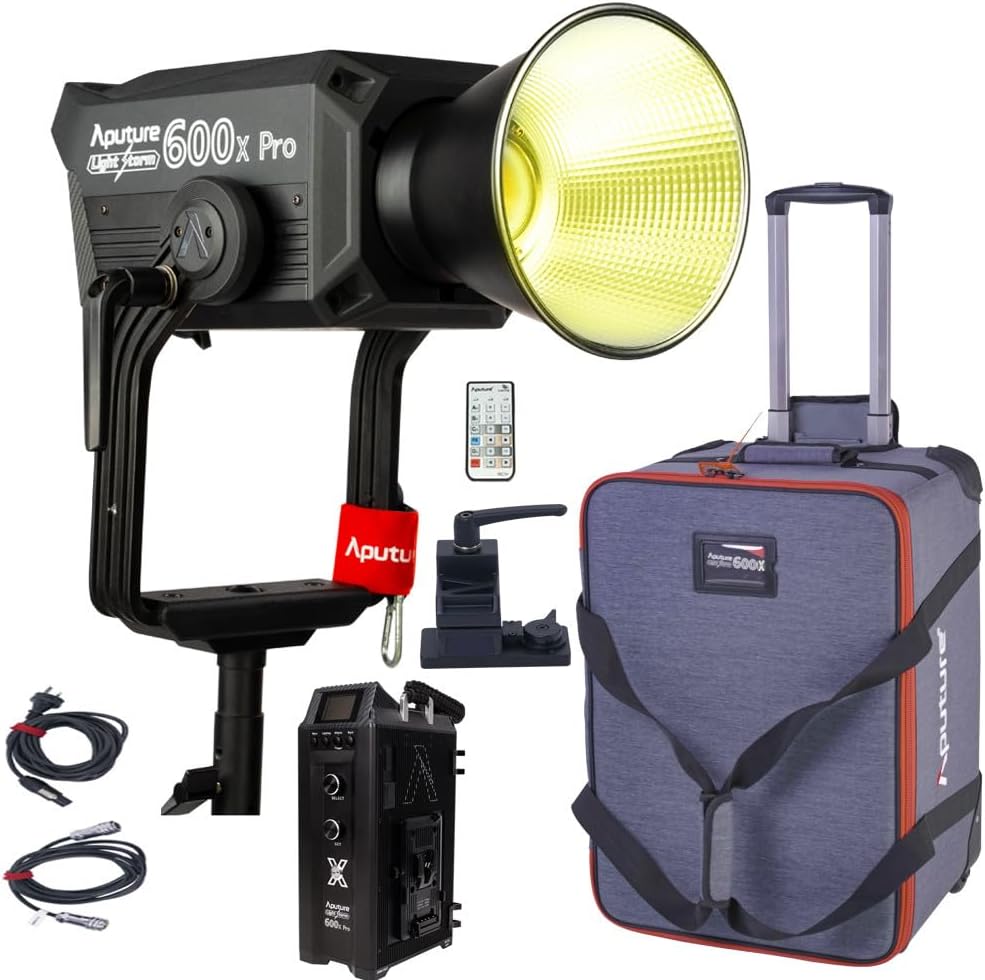 Aputure 600x Pro Aputure Light Storm LS 600X Pro 600W Bi-Color LED Video Light 2700K~6500K Variable CCT App Control with 9 Lighting FX (V-Mount)