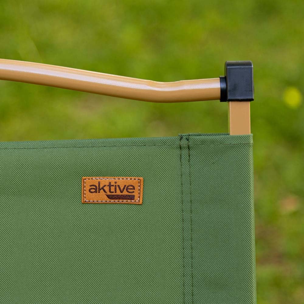 AKTIVE 63066 Wysokie składane krzesło zielone Glamping