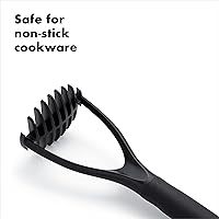 Vista 3 de OXO Good Grips - Triturador de patatas de nailon para utensilios de cocina antiadherentes, color negro, 1 EA (paquete de 2)