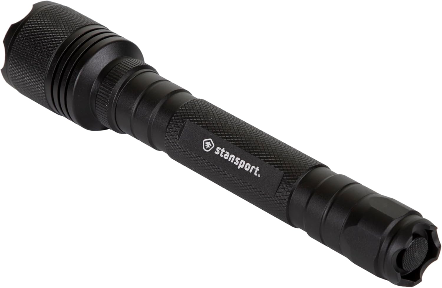 Stansport Heavy-Duty Tactical Flashlight W/Batteries - Cree T6 Bulb - 500 Lm, Black, One Size, 102-500